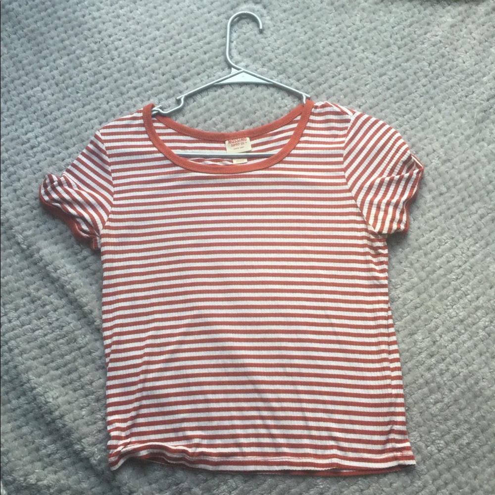 Xs orange and white striped Shirt